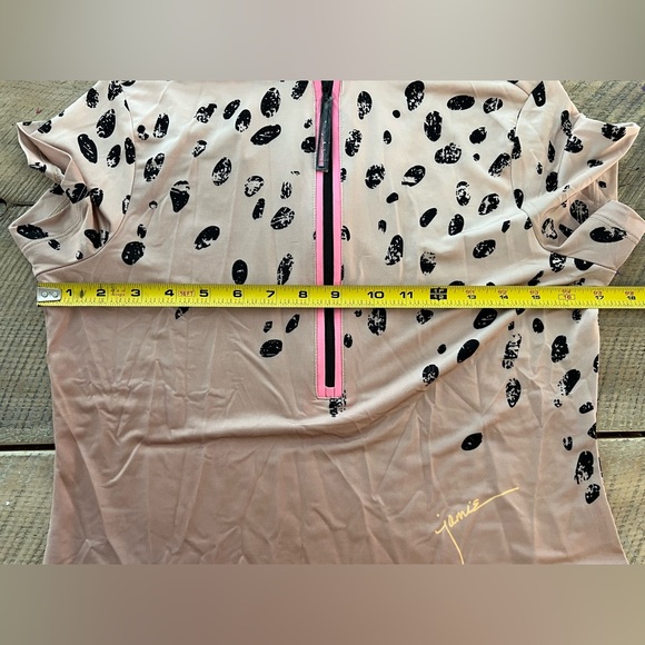 Jamie Sadock Sunsense Sun Shield Women's Leopard Print Zip-Up Top Size XS - Picture 11 of 13